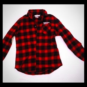 red & black checkered flannel